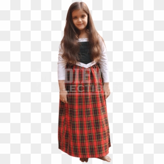 Scotland Traditional Clothing For Girls , Png Download - Girl Clipart