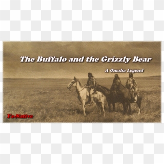 Grizzly Bear Was Going Somewhere, Following The Course - Blackfeet Indians Clipart
