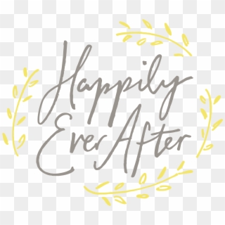 Online Pre-marital Coaching - Calligraphy Happy Ever After Clipart
