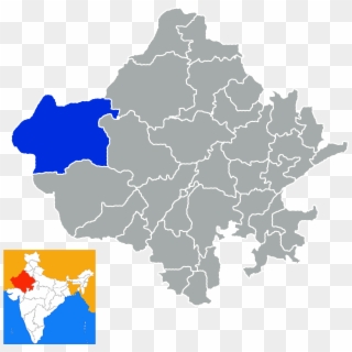 Jaisalmer District - Haryana In India Map Clipart