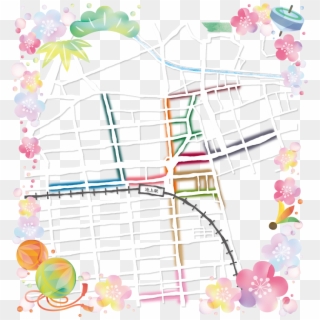 12 Shopping Streets In Ikegami - Rose Clipart