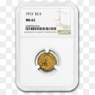 50 Indian Gold Quarter Eagle Ms-62 Ngc Coin For Sale - Coin Clipart