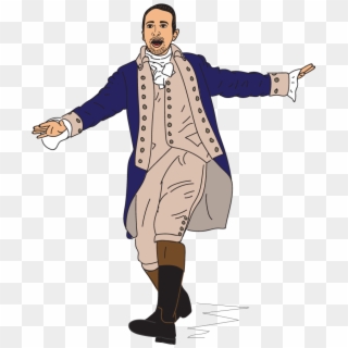 Alexander Hamilton, An Illustration From The Broadway - Alexander Hamilton Musical Png Clipart