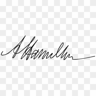 Alexander Hamilton Signature - Alexander Hamilton Signature Png Clipart