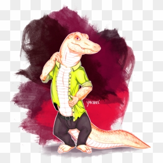Drawing Crocodile Yacares - Illustration Clipart