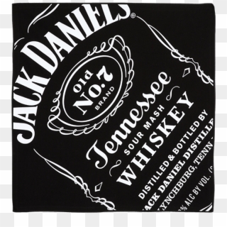 Jack Daniels Old No 7 Black Bandana - Jack Daniels Clipart