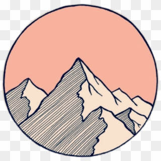 #tumblr #tattooday #mountain #outline #sky - Mountains Sketch Sticker Clipart