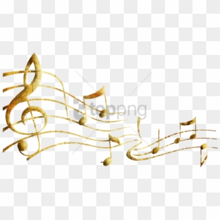 Free Png Gold Music Notes Png Png Image With Transparent - Notas Musicales Doradas Png Clipart