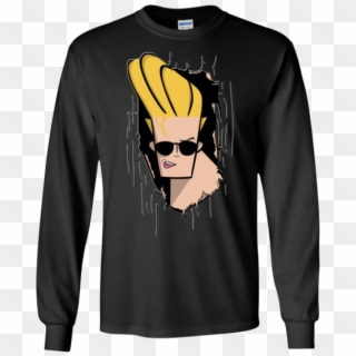 Johnny Bravo Cartoon Shirt Funny Ls Ultra Cotton T - T-shirt Clipart