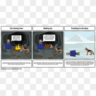 To Build A Fire - Shield Volcano Storyboard Clipart