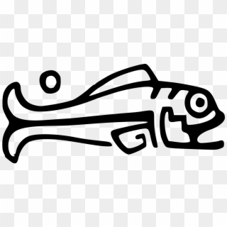 Aztec Fish Symbol Clipart