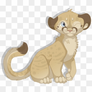 Mountain Lion Cub By Mbpanther - Cute Mountain Lion Drawing Clipart