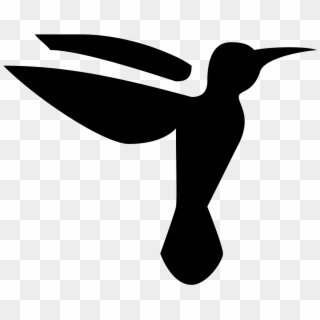 It's A Outline Of A Humming Bird As It Is Flying With Clipart