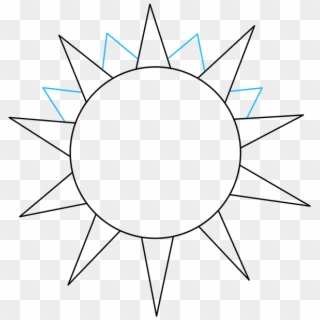 How To Draw Sun - Drawing Picture Of Sun Clipart
