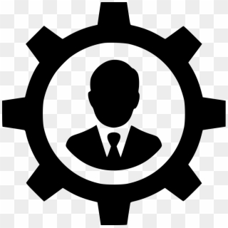 Gear User Account Person Configure Control Comments - Security Settings Icon Clipart