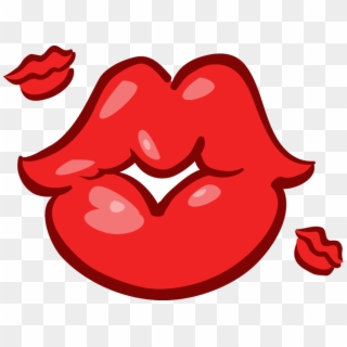 Vector Illustration Of Mouth Lips Blowing Kisses - Love Slave Coupon Clipart
