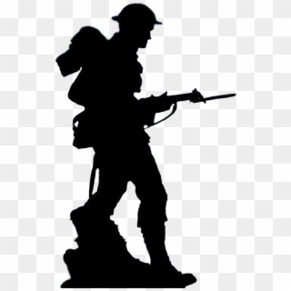 Soldier Sticker - Remembrance Day Shadow Of Soldier Clipart
