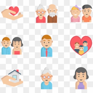 Family - Big Family Icon Transparent Background Clipart
