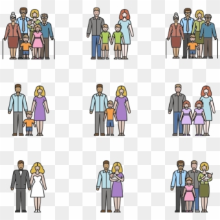Linear Color Families - Family Icon Png Color Clipart
