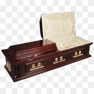 Windsor Coffin - Mahogany Coffin Clipart