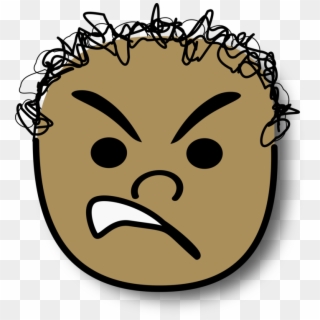 Smiley Child Face Emoticon Anger - Boy Angry Face Clipart - Png Download