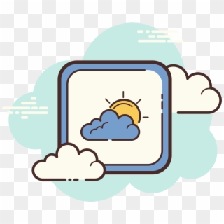 Partly Cloudy Day Icon - Love Icono Clipart