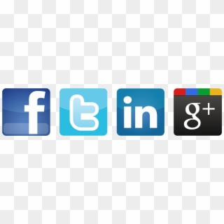 Social Media Marketing Blog Button - Linkedin And Facebook Logos Clipart