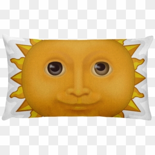 Emoji Bed Pillow Sun With Face Just Emoji Png Sun Emoji Clipart