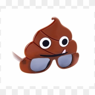 Poop Emoji Sunstache Sunglasses - Occhiali A Cacca Clipart