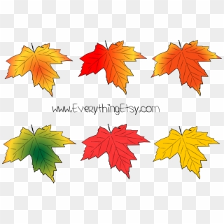Printable Large Autumn Leaves Clipart