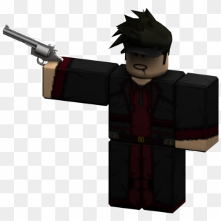 Rendered Revolver - Roblox Guy With Gun Png Clipart