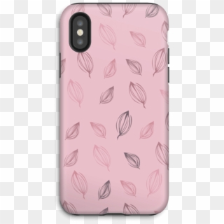 Falling Leaves Pink Case Iphone X Tough - Mobile Phone Case Clipart