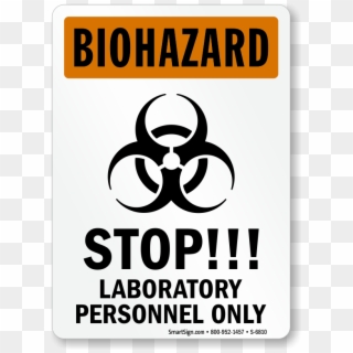 Osha Biohazard Warning Sign - Laboratory Signs Clipart