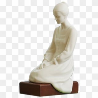Woman In Prayers - Statue Clipart