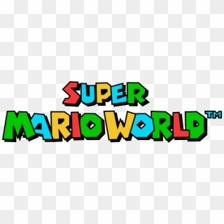 Image Supermarioworld Logo Png - Super Mario World Snes Logo Clipart