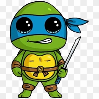 Ninja Turtles Clipart Kawaii - Cartoon Cute Kawaii Turtle - Png Download