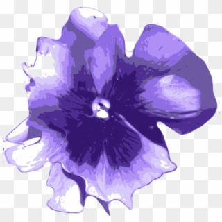 Watercolor Painting Flower Purple Violet Floral Design - Purple Flower Watercolor Png Clipart