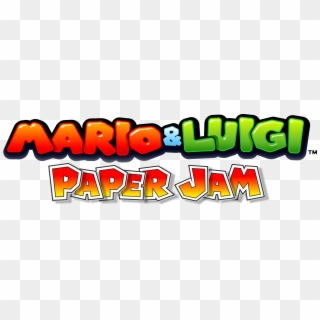 Mario & Luigi Meet Paper Mario, Joining Forces In Mario - Mario Y Luigi Paper Jam Logo Clipart