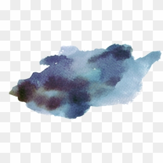 Dark Watercolor Background - Dark Blue Watercolor Png Clipart