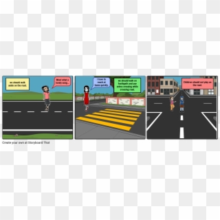 Traffic Rules - Zebra Crossing Clipart
