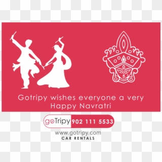 File - Gotripy-navratri - Happy Navratri Text Png Clipart