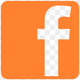 Orange Facebook Logo Related Keywords - Facebook Icon Orange Png Clipart