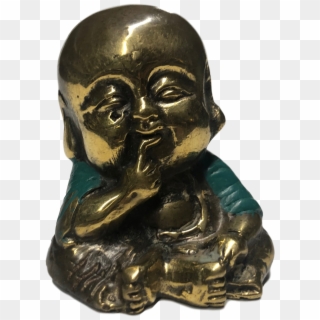Tiny Cute Buddha - Bronze Sculpture Clipart