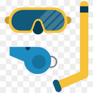 Glasses Art Cartoon Diving Transprent Png - Equipamento De Mergulho Desenho Clipart
