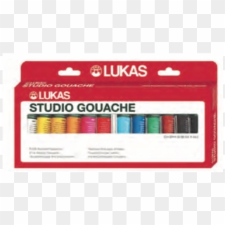 New Lukas Gouache Set Of 12 Tubes 20ml - Label Clipart