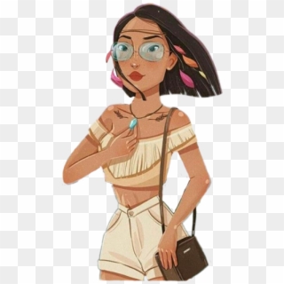 Pocahontas Sticker - Disney Princess Millennial Daria Clipart