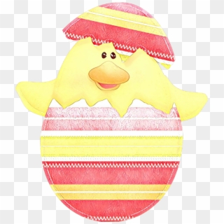 Easter, Easter Egg, Drawing, Pink, Yellow Png Image - Cartoon Clipart