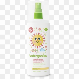 Babyganics Mineral-based Sunscreen Spray, 50 Spf, 6oz - Plastic Bottle Clipart