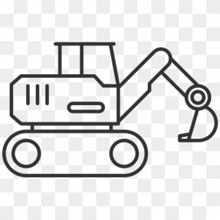 Excavator Png Images Free Download - Excavator Clipart Black And White Transparent Png