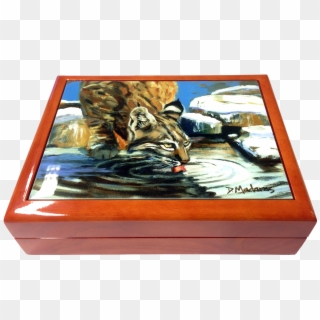 Bobcat In Winter Dttxaa - Painting Clipart